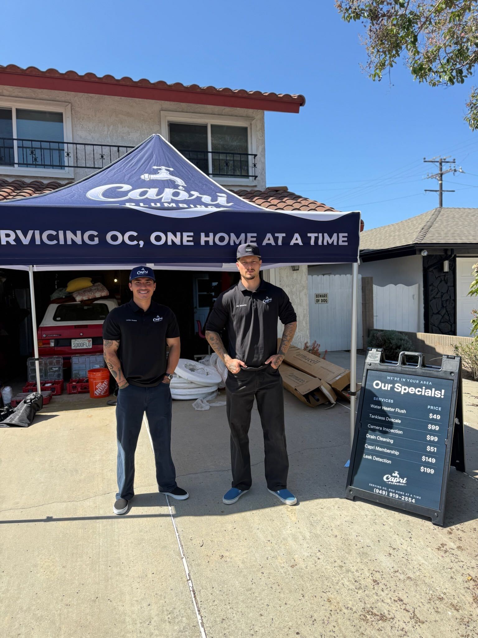 Capri Plumbing team and workplace 3
