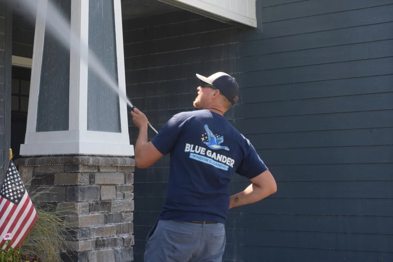 Blue Gander Window Cleaning team and workplace 2