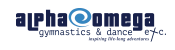 Alpha Omega Gymnastics and Dance logo